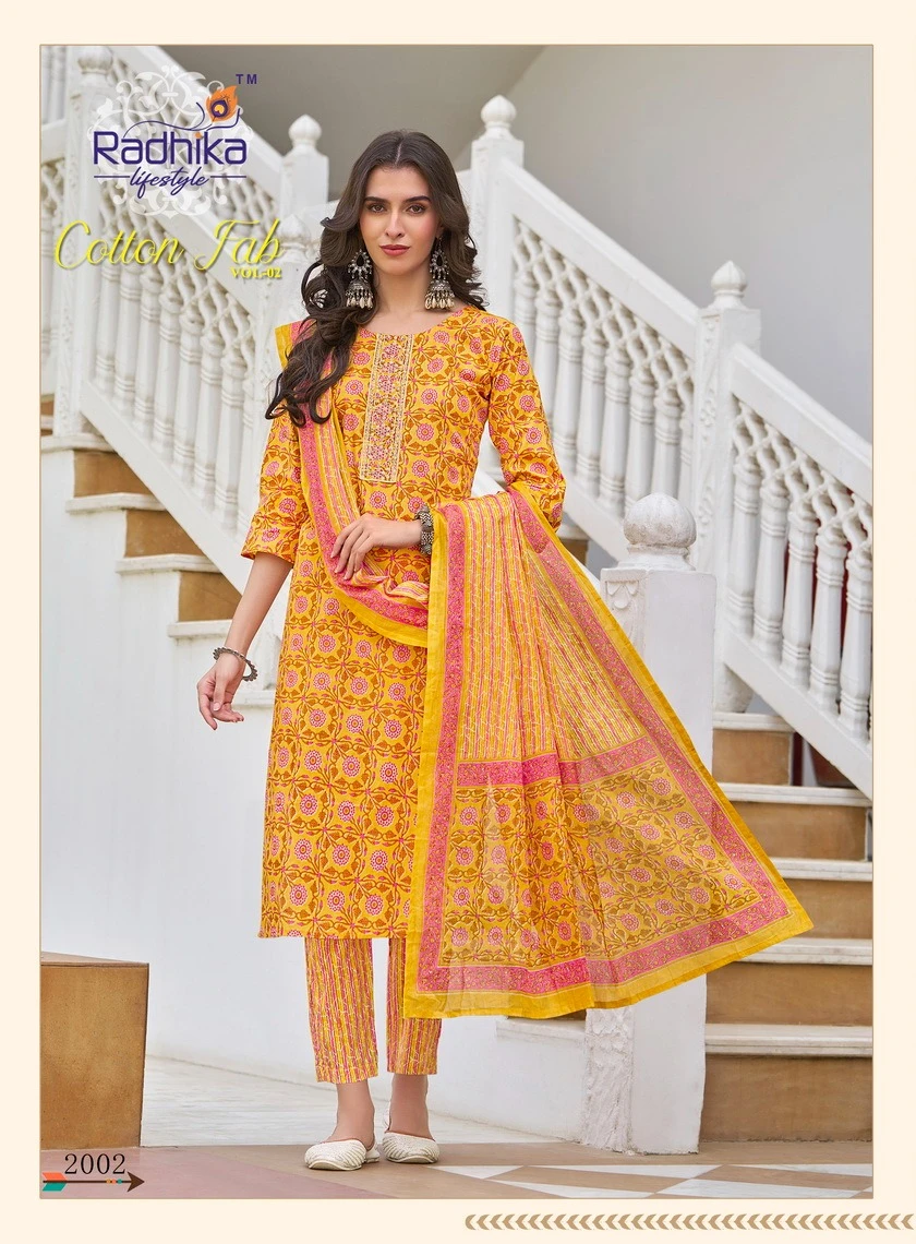 Radhika Lifestyle Cotton Fab Vol 2 Pure Heavy Cotton Print Wholesale Readymade Salwar Suit Catalog — Wholesale Salwar Suits, MPA wholesale from Surat - Gallery Image 8